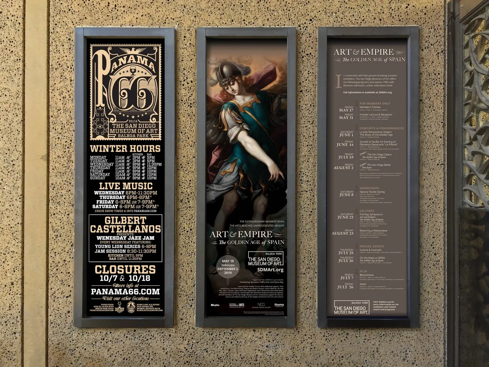 Box office window signs mockup