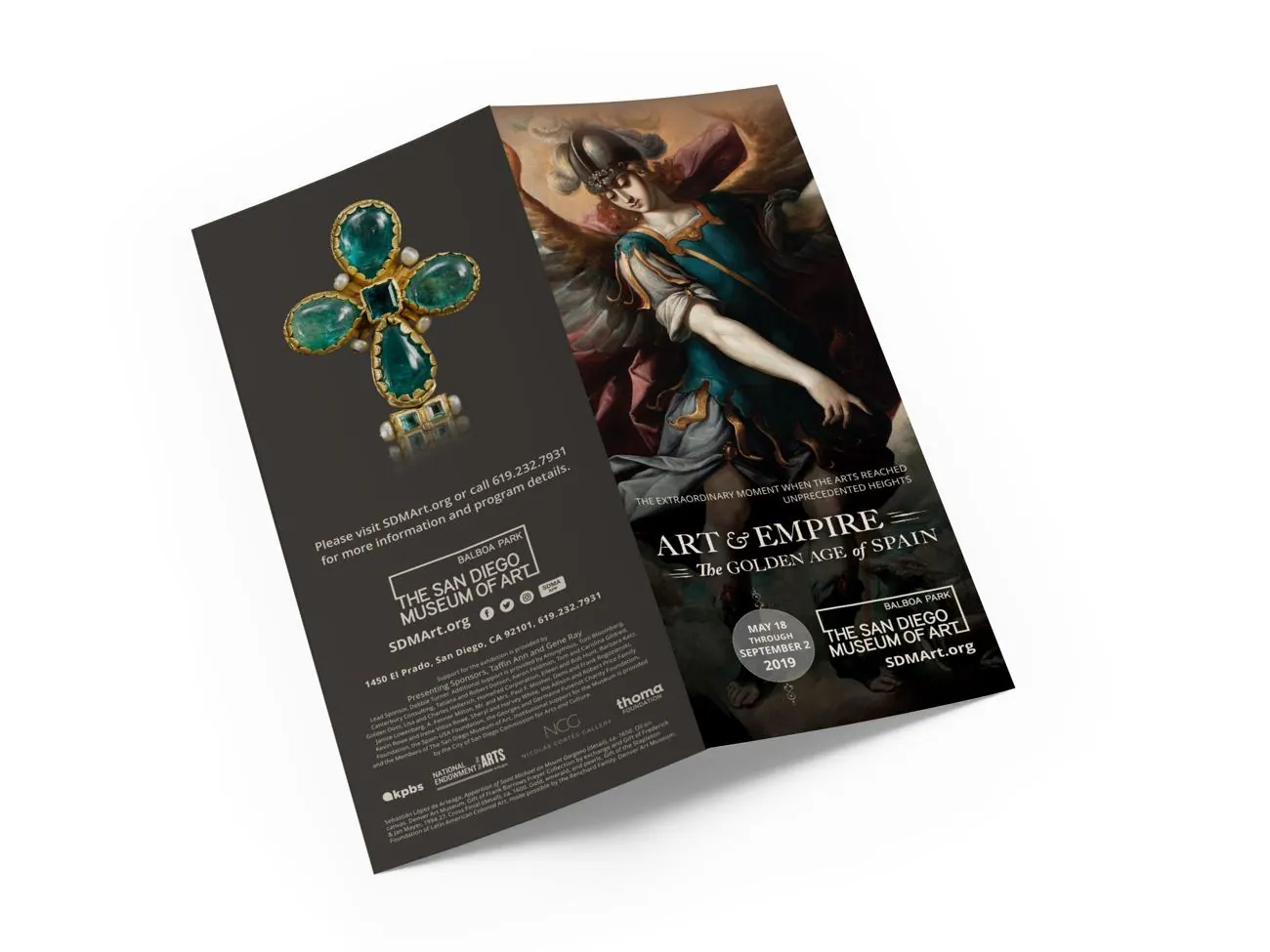 Half-fold brochure, outside