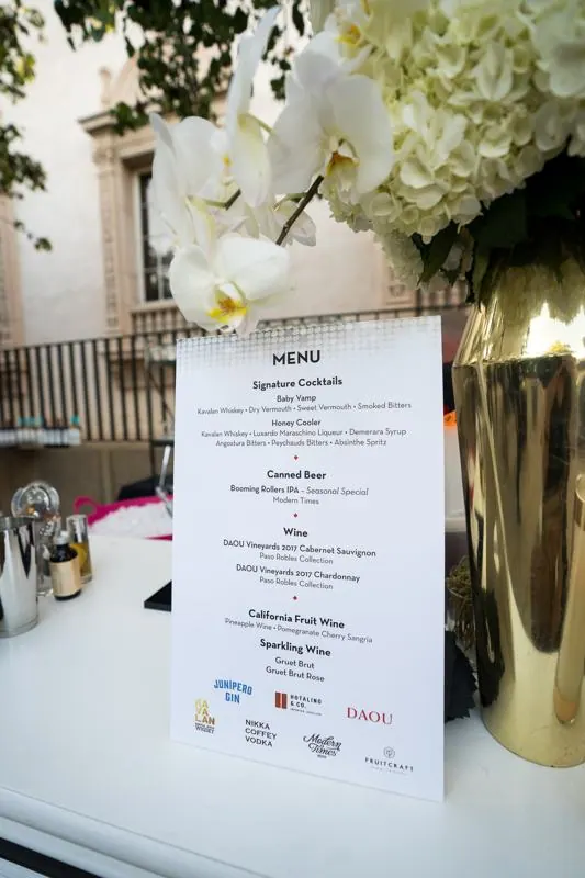 Menu card