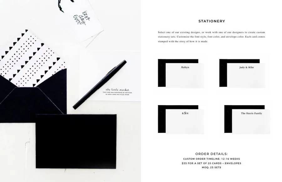 Stationery spread